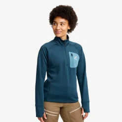 Evolution Half-zip Stretch Fleece Damen Moonlit Ocean