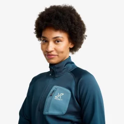 Evolution Half-zip Stretch Fleece Damen Moonlit Ocean