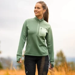 Evolution Half-zip Stretch Fleece Damen Dusty Green