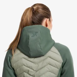 Evolution Hybrid Fleece Jacket Damen Balsam Green/Shadow