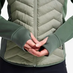 Evolution Hybrid Fleece Jacket Damen Balsam Green/Shadow
