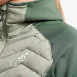 Evolution Hybrid Fleece Jacket Damen Balsam Green/Shadow