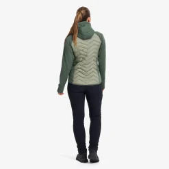 Evolution Hybrid Fleece Jacket Damen Balsam Green/Shadow