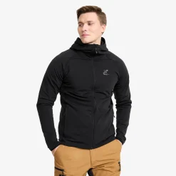 Evolution Light Stretch Fleece Hoodie Herren Black
