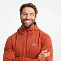 Evolution Light Stretch Fleece Hoodie Herren Rusty Orange