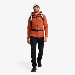 Evolution Light Stretch Fleece Hoodie Herren Rusty Orange