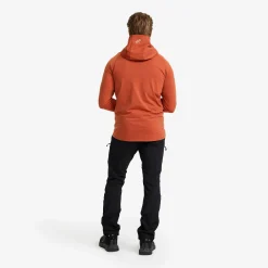 Evolution Light Stretch Fleece Hoodie Herren Rusty Orange
