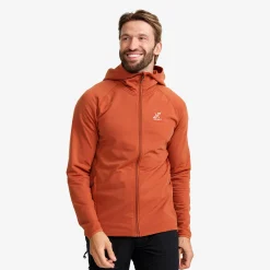 Evolution Light Stretch Fleece Hoodie Herren Rusty Orange