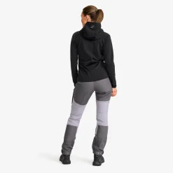 Evolution Light Stretch Fleece Hoodie Damen Black