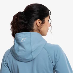 Evolution Light Stretch Fleece Hoodie Damen Captain's Blue