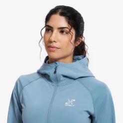 Evolution Light Stretch Fleece Hoodie Damen Captain's Blue