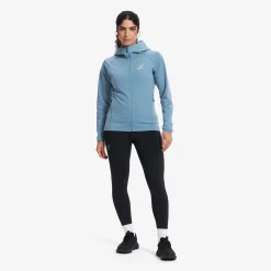Evolution Light Stretch Fleece Hoodie Damen Captain's Blue
