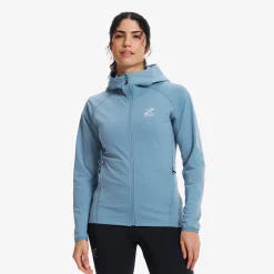 Evolution Light Stretch Fleece Hoodie Damen Captain's Blue