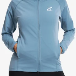 Evolution Light Stretch Fleece Hoodie Damen Captain's Blue
