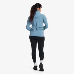 Evolution Light Stretch Fleece Hoodie Damen Captain's Blue