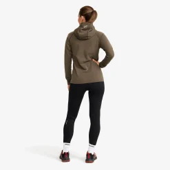Evolution Light Stretch Fleece Hoodie Damen Moss Gray