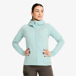 Evolution Light Stretch Fleece Hoodie Damen Gray Mist