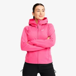 Evolution Light Stretch Fleece Hoodie Damen Fandango Pink