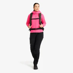 Evolution Light Stretch Fleece Hoodie Damen Fandango Pink