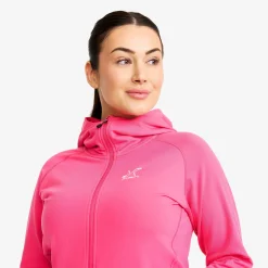 Evolution Light Stretch Fleece Hoodie Damen Fandango Pink