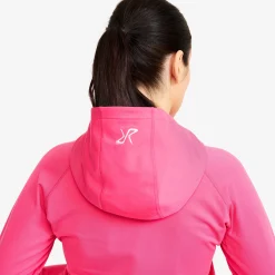 Evolution Light Stretch Fleece Hoodie Damen Fandango Pink