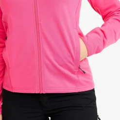 Evolution Light Stretch Fleece Hoodie Damen Fandango Pink