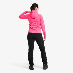 Evolution Light Stretch Fleece Hoodie Damen Fandango Pink