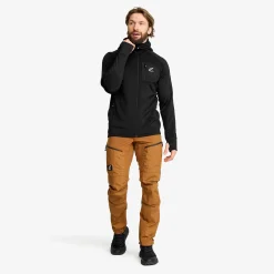 Evolution Stretch Fleece Hoodie Herren Black