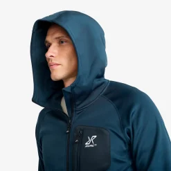 Evolution Stretch Fleece Hoodie Herren Moonlit Ocean