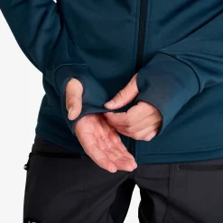 Evolution Stretch Fleece Hoodie Herren Moonlit Ocean