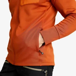 Evolution Stretch Fleece Hoodie Herren Terracotta Brown