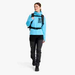 Evolution Stretch Fleece Hoodie Damen Alaskan Blue