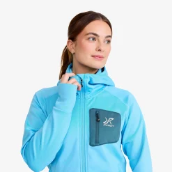 Evolution Stretch Fleece Hoodie Damen Alaskan Blue