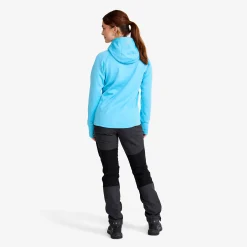 Evolution Stretch Fleece Hoodie Damen Alaskan Blue