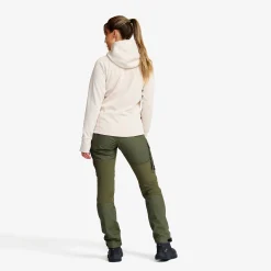 Evolution Stretch Fleece Hoodie Damen Oatmeal