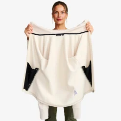 Evolution Stretch Fleece Hoodie Damen Oatmeal