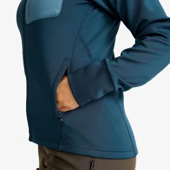 Evolution Stretch Fleece Hoodie Damen Moonlit Ocean/Stellar