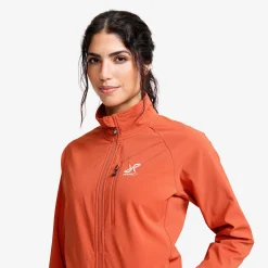 Exciter Stretch Jacket Damen Mecca Orange