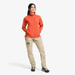 Exciter Stretch Jacket Damen Mecca Orange