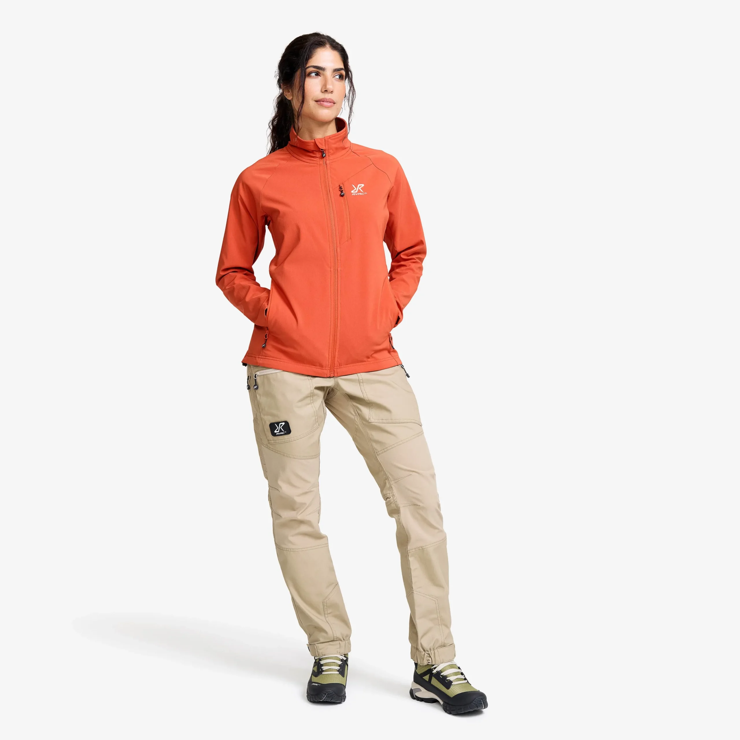 Exciter Stretch Jacket Damen Mecca Orange