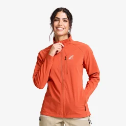 Exciter Stretch Jacket Damen Mecca Orange