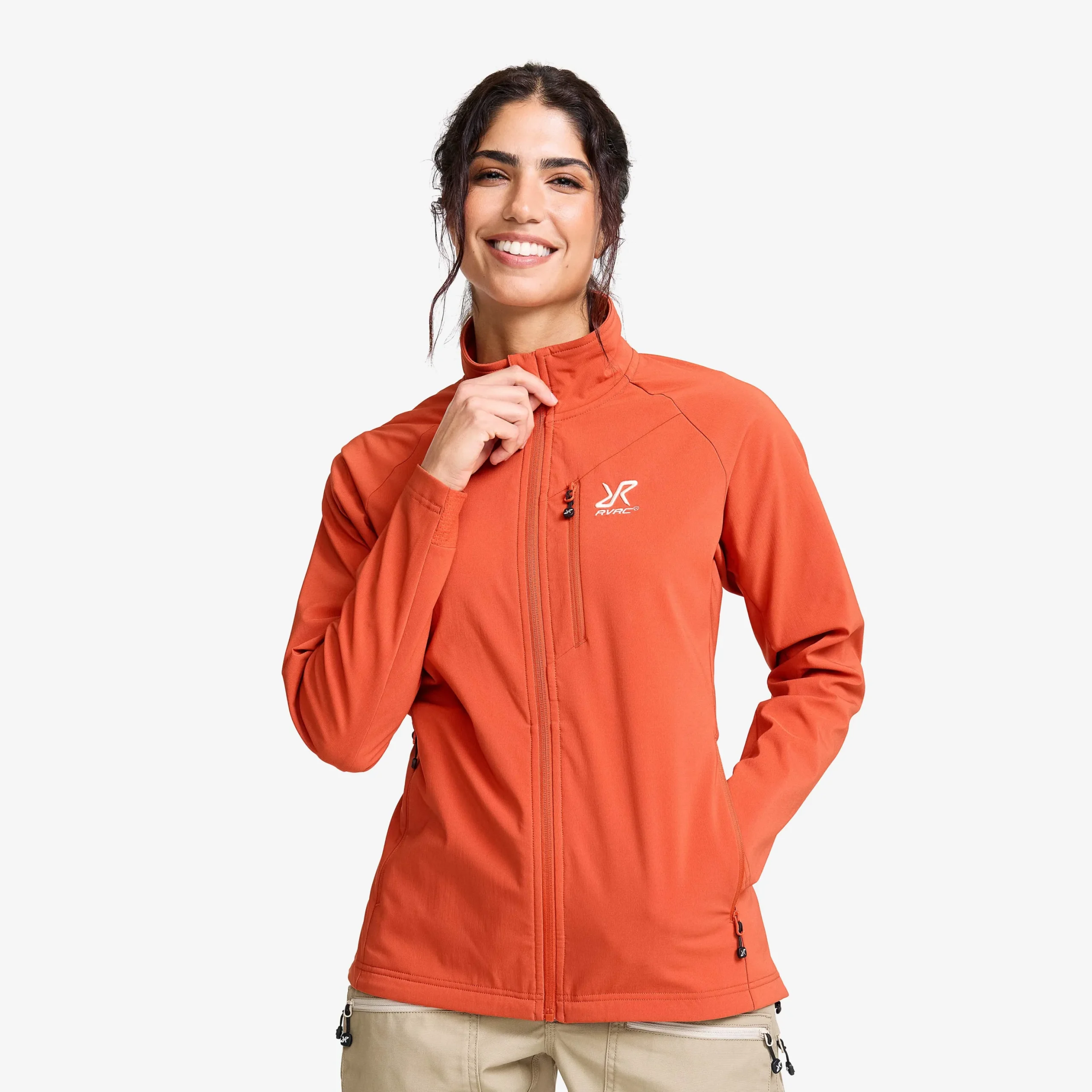 Exciter Stretch Jacket Damen Mecca Orange