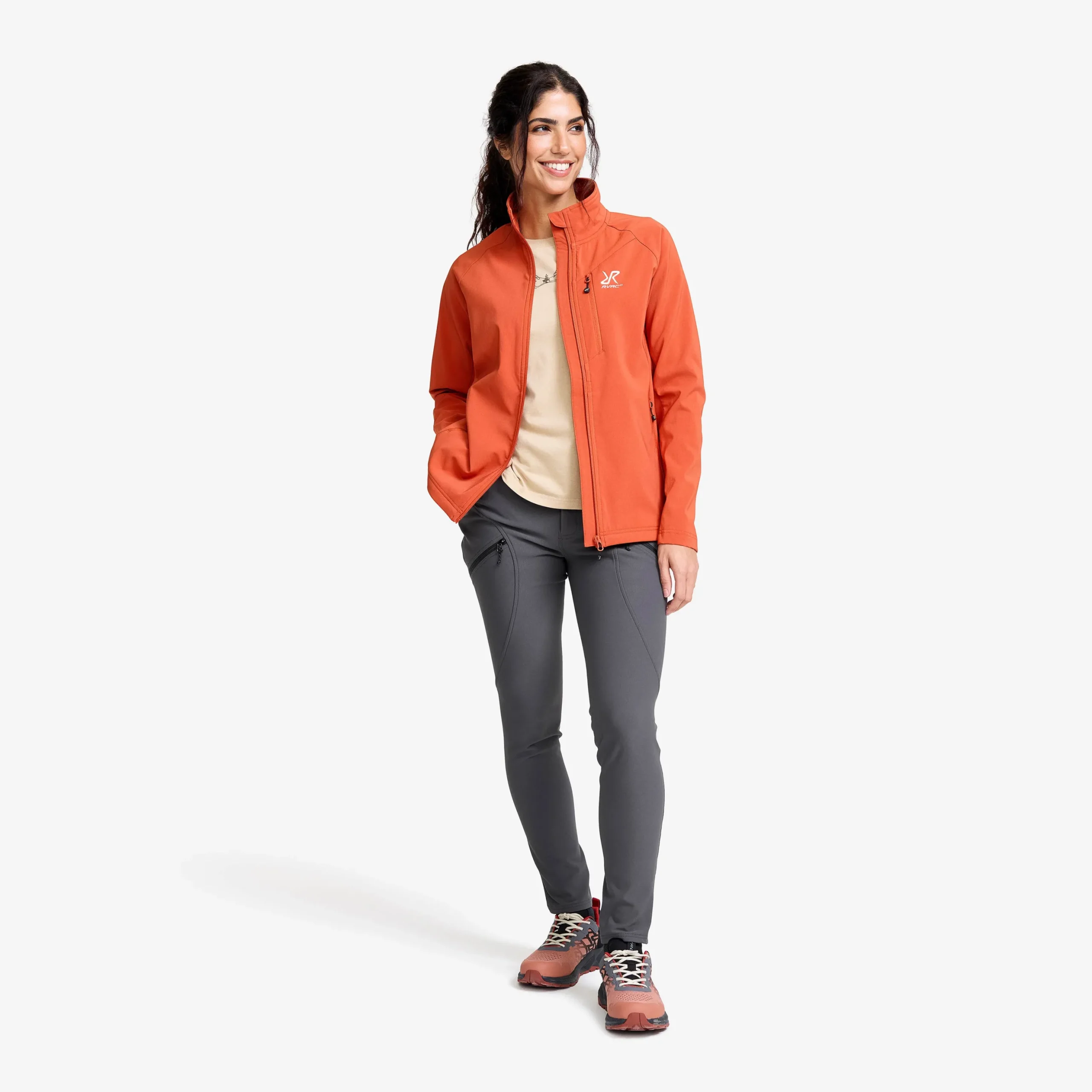 Exciter Stretch Jacket Damen Mecca Orange