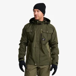 Field Pro Warm Outdoor Jacket Herren Grape Leaf/Forest Night
