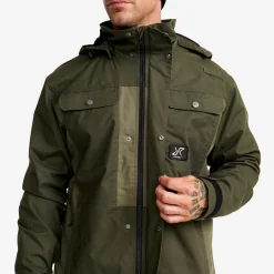 Field Pro Warm Outdoor Jacket Herren Grape Leaf/Forest Night