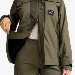 Field Pro Warm Outdoor Jacket Damen Grape Leaf/Forest Night