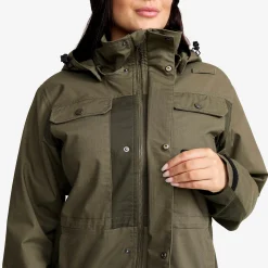 Field Pro Warm Outdoor Jacket Damen Grape Leaf/Forest Night