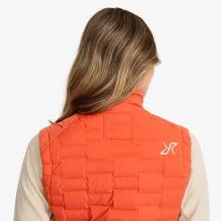 Flex Stretch Down Vest Damen Mecca Orange