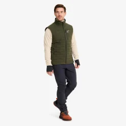 Flex Stretch Down Vest Herren Forest Night