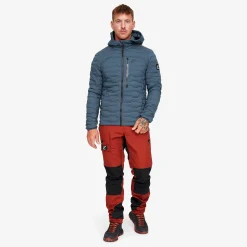 Flex Stretch Hooded Down Jacket Herren Moonlit Ocean